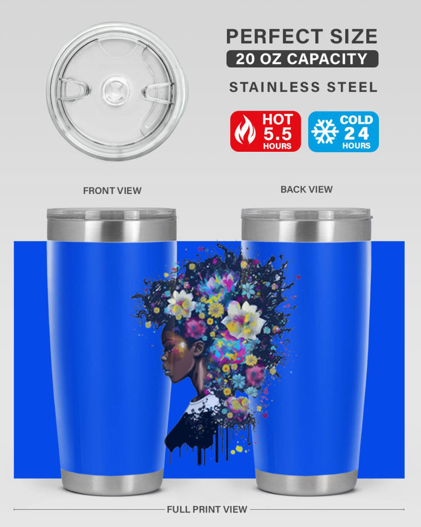 Sparkling Black Girl Design 2#- women-girls- Tumbler