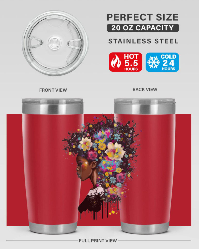 Sparkling Black Girl Design 2#- women-girls- Tumbler