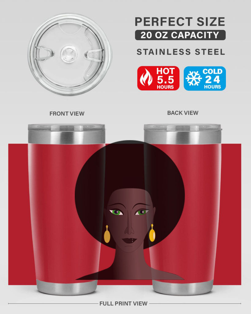 machovka black woman with green eyes 27#- women-girls- Tumbler