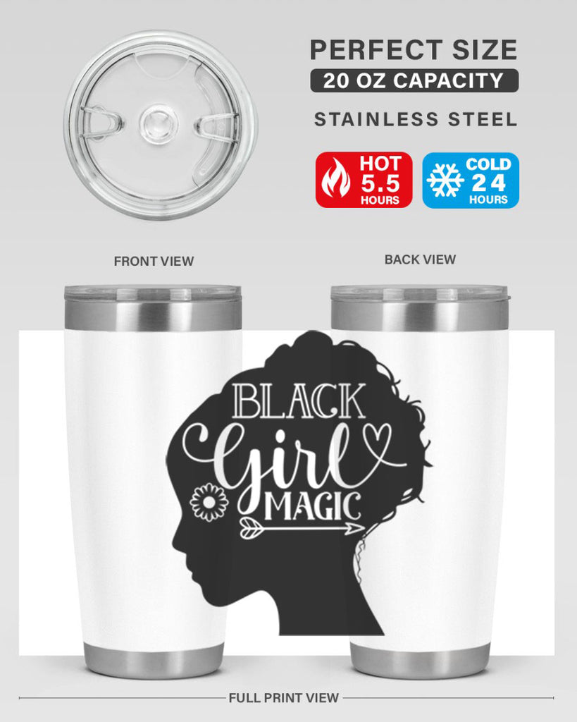 Black girl magic Style 59#- women-girls- Tumbler