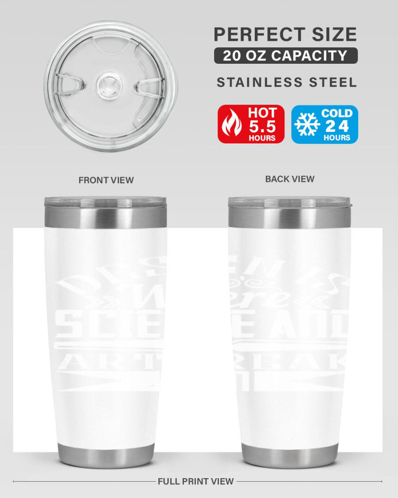 Design is where science and art break even Style 45#- architect- tumbler