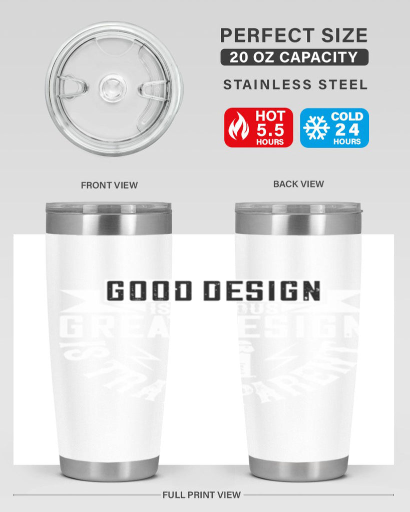 Good design is obvious Great design is transparent Style 40#- architect- tumbler