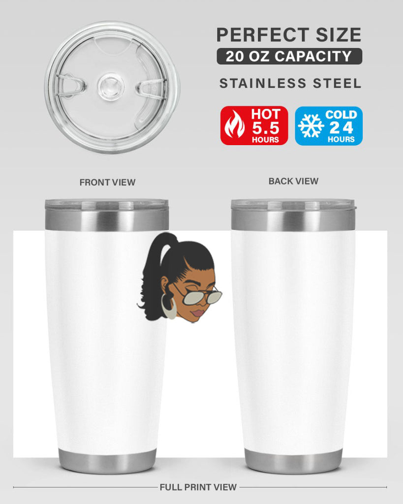 black afro 42#- women-girls- Tumbler