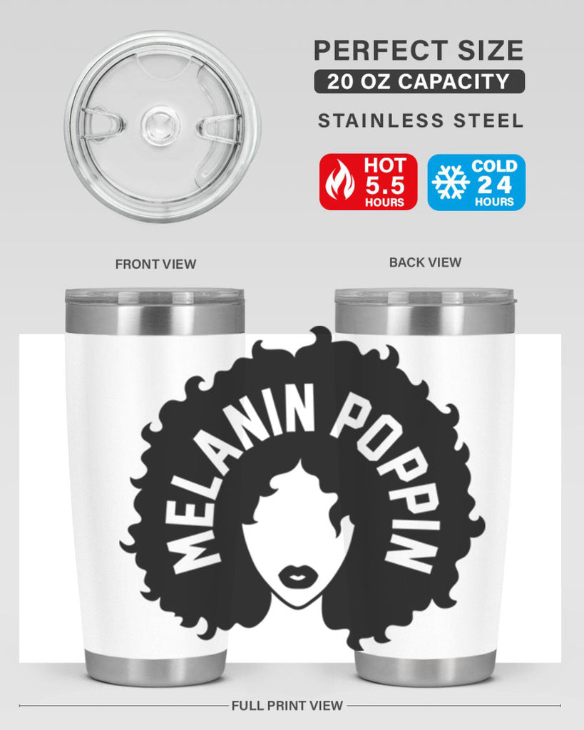 melanin poppin 26#- women-girls- Tumbler