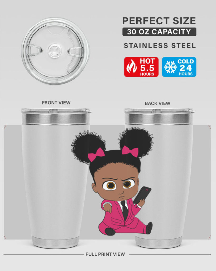 Black girl style 3#- women-girls- Tumbler