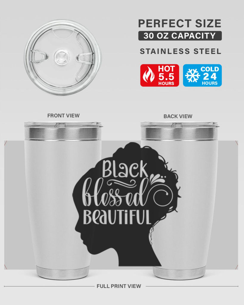 black blessed beautiful Style 62#- women-girls- Tumbler