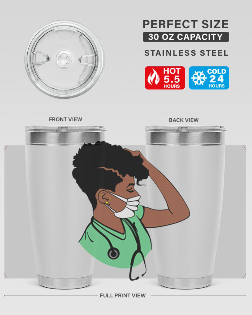 black nurse 2#- women-girls- Tumbler
