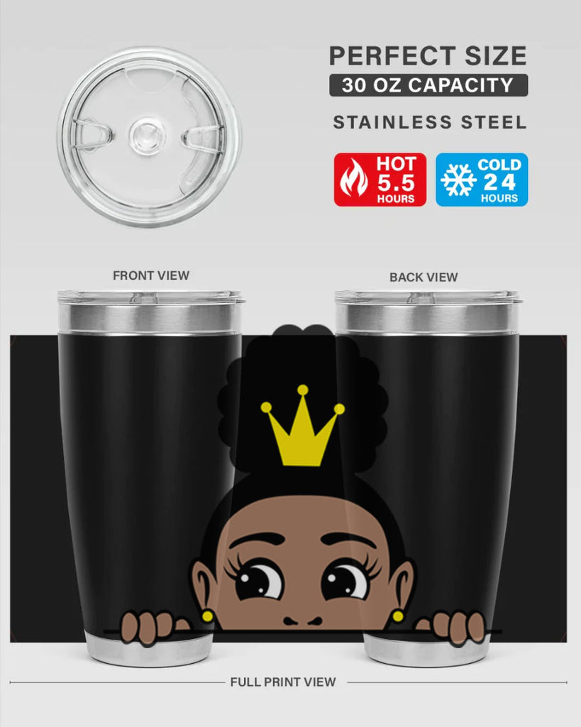 afro puff crown girl 2#- women-girls- Tumbler