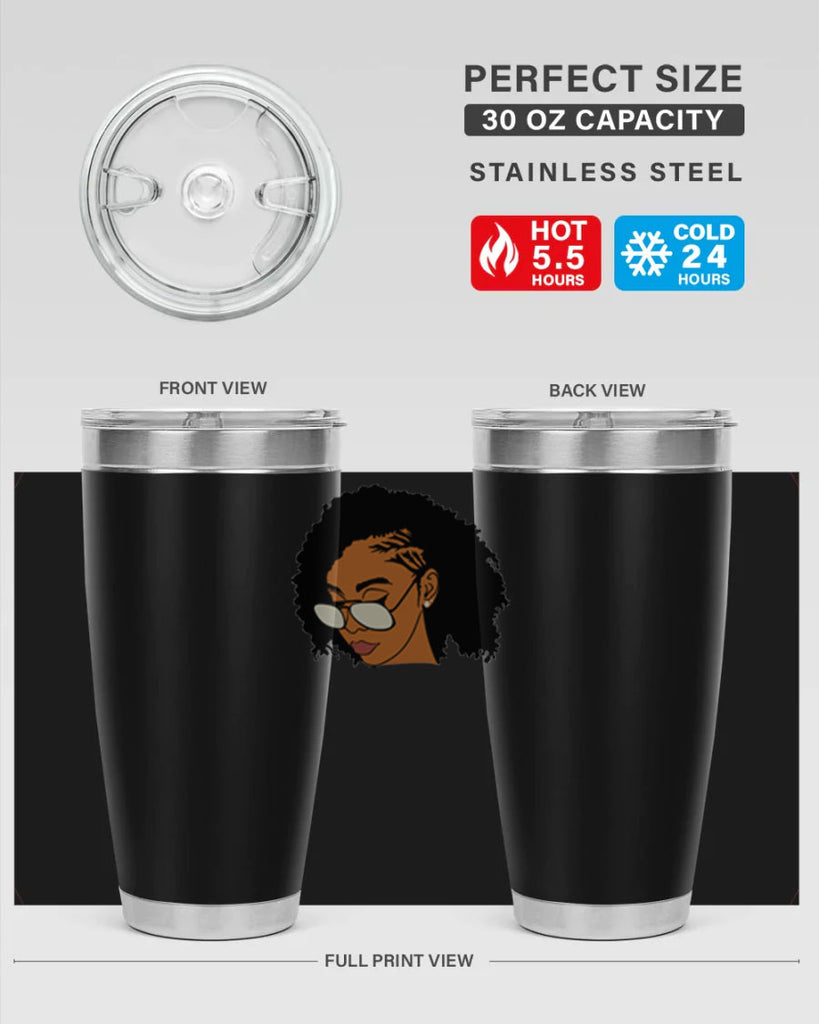 black afro 47#- women-girls- Tumbler
