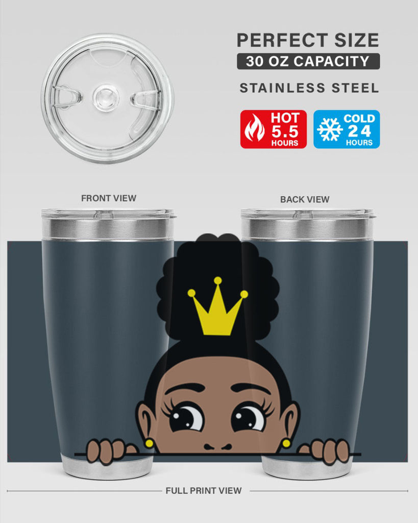 afro puff crown girl 2#- women-girls- Tumbler