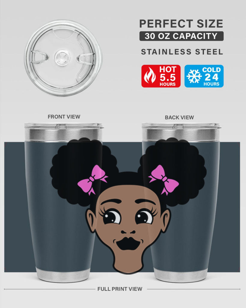 afro puffs girl 76#- women-girls- Tumbler