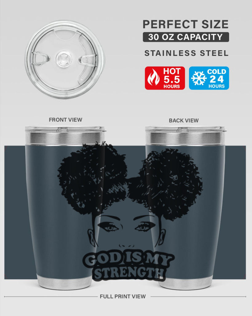 god is my strength 2#- women-girls- Tumbler