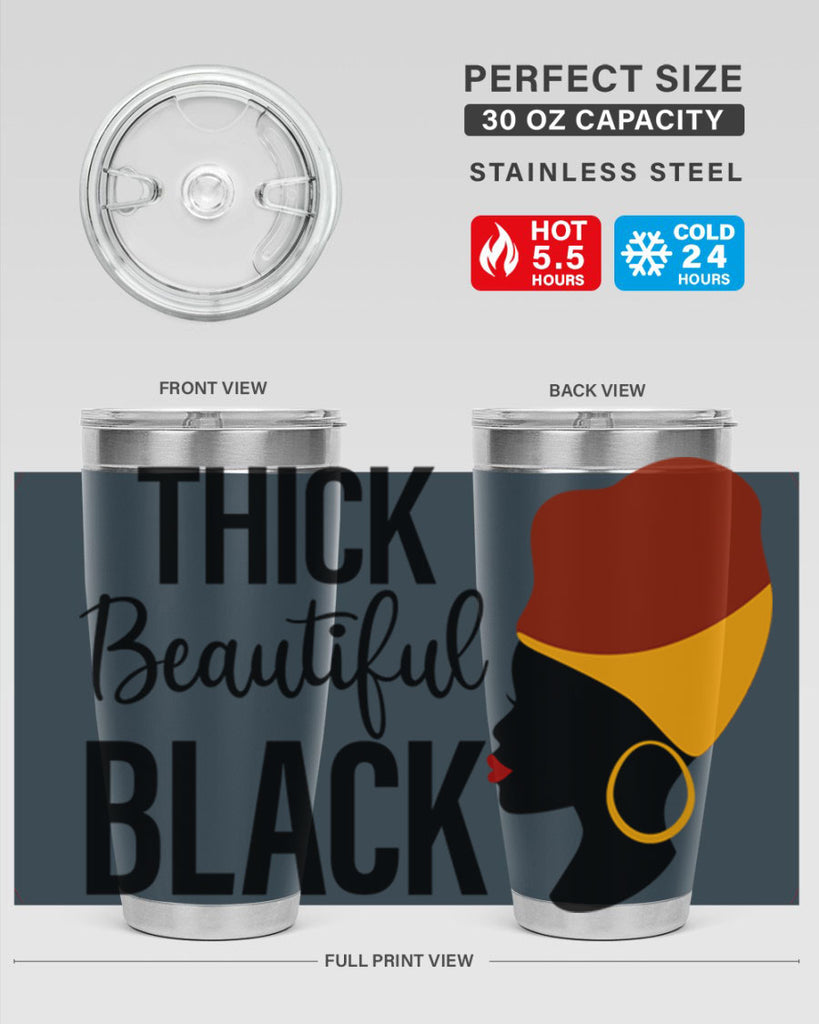 thick beautiful black Style 4#- women-girls- Tumbler