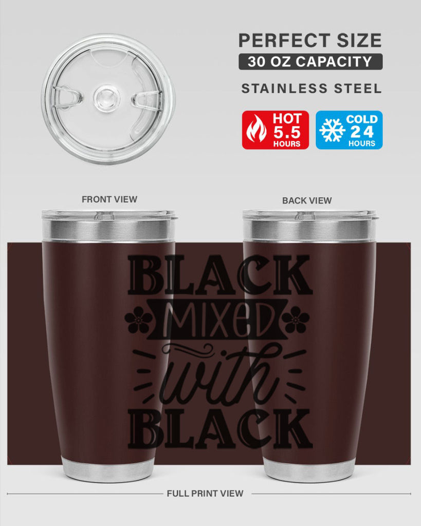 Black mixed with black Style 56#- women-girls- Tumbler