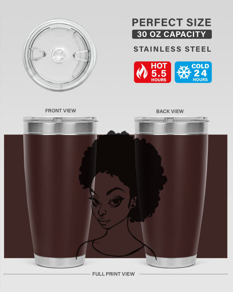 afro woman girl lady 68#- women-girls- Tumbler