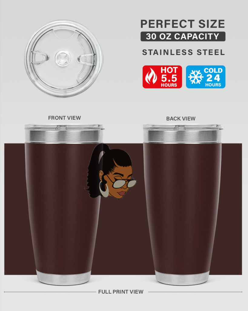 black afro 42#- women-girls- Tumbler
