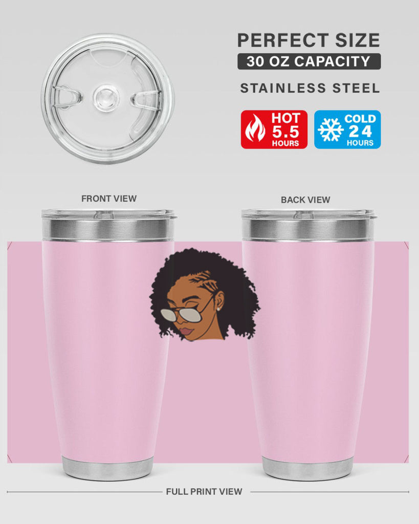 black afro 47#- women-girls- Tumbler