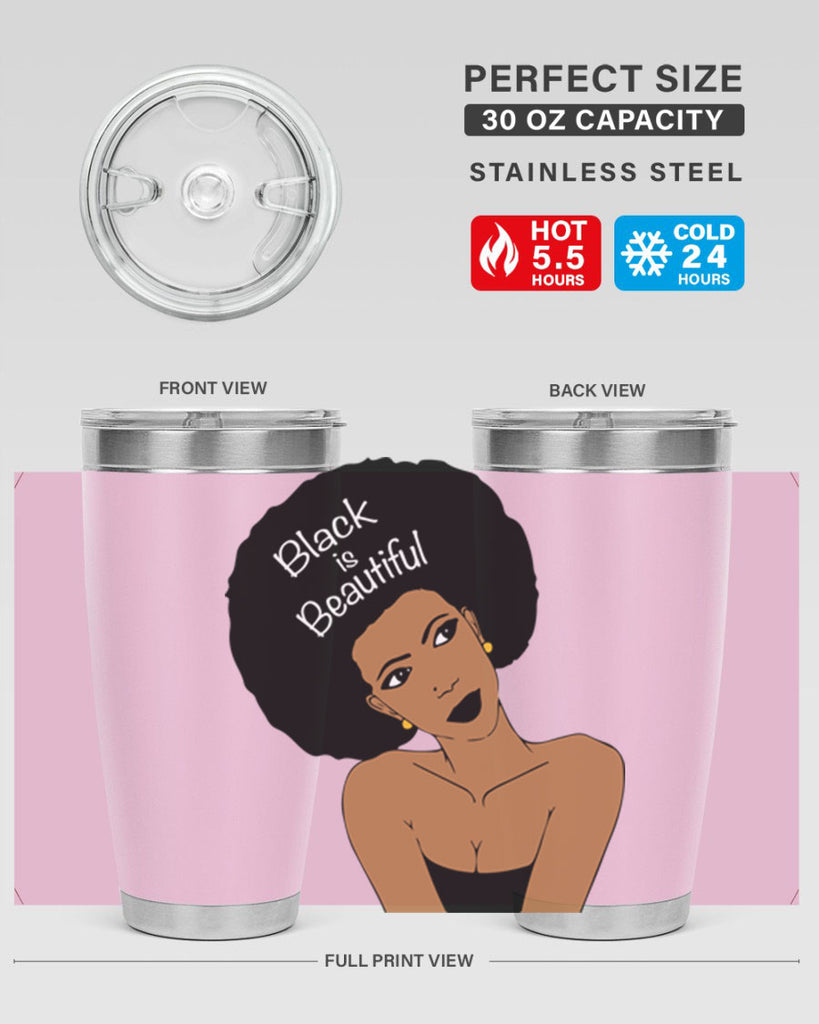 black is beautiful 13#- women-girls- Tumbler
