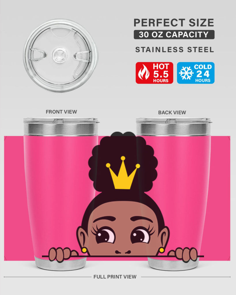 afro puff crown girl 2#- women-girls- Tumbler