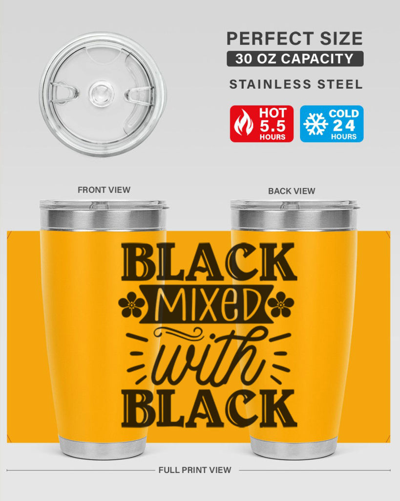 Black mixed with black Style 56#- women-girls- Tumbler