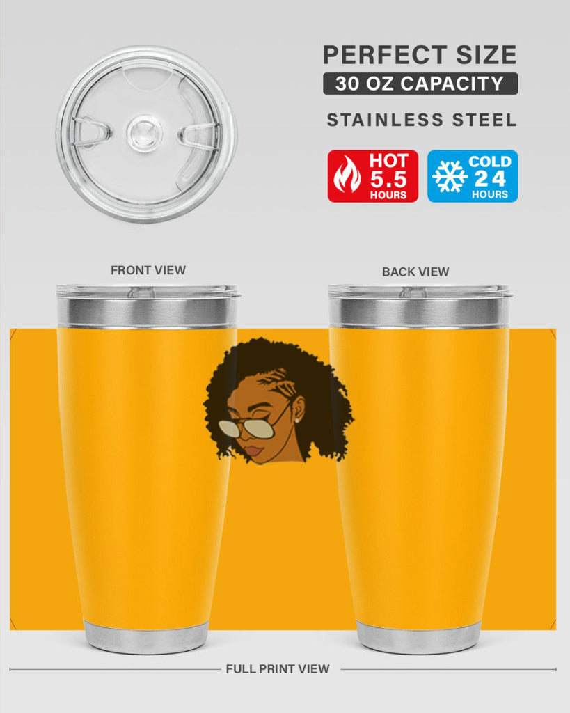 black afro 47#- women-girls- Tumbler