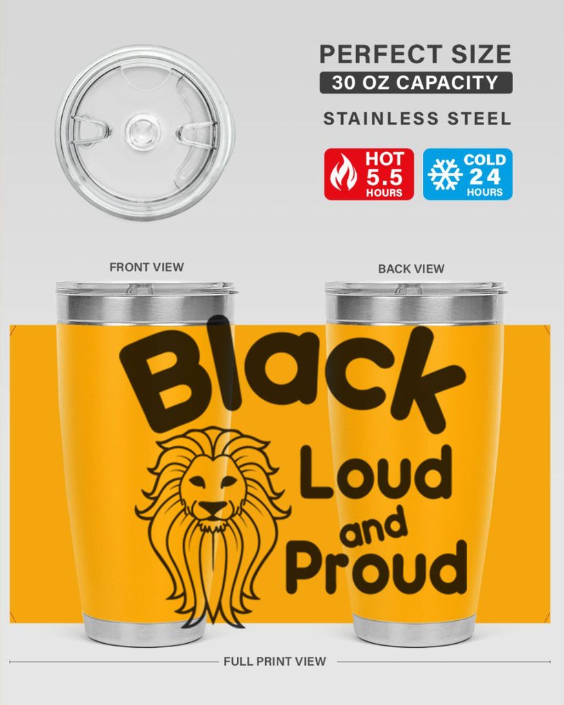black loud and proud Style 57#- women-girls- Tumbler