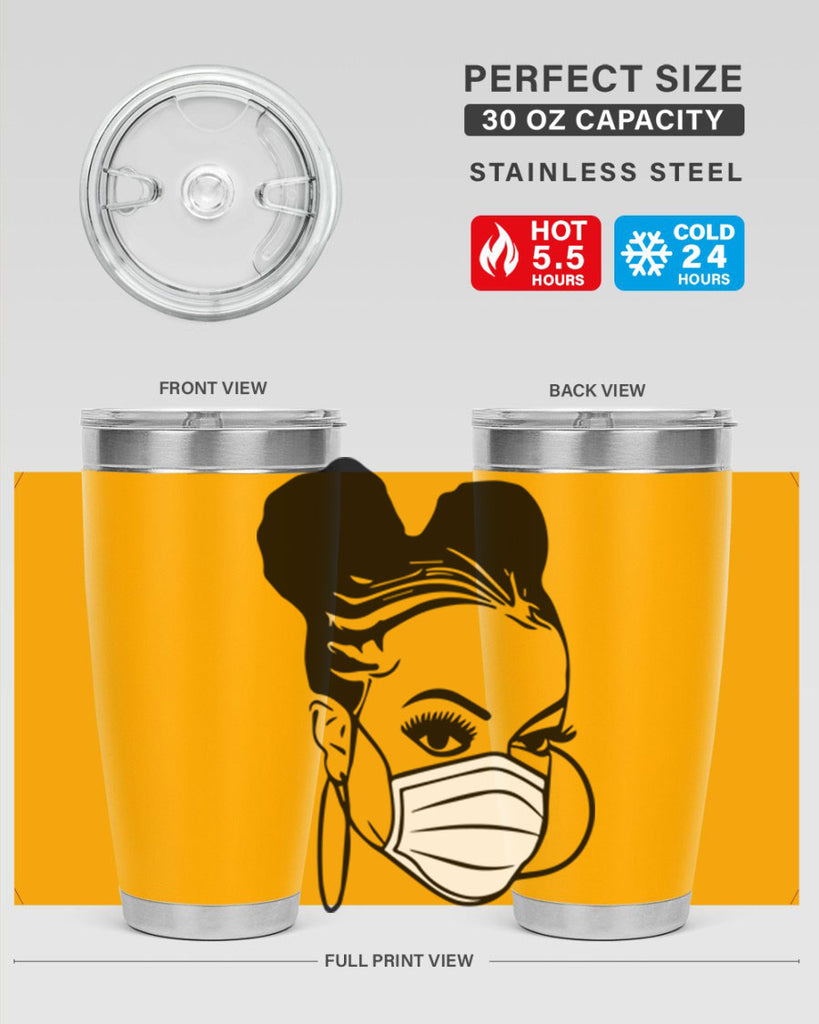 black nurse 6#- women-girls- Tumbler