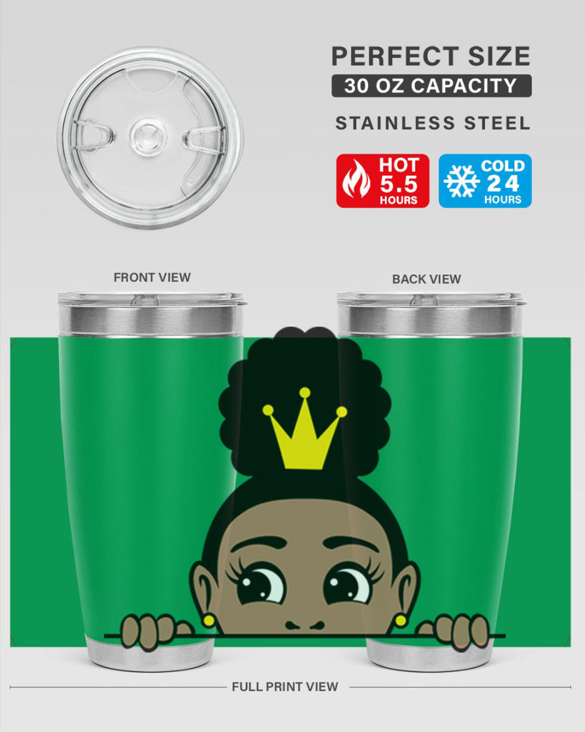 afro puff crown girl 2#- women-girls- Tumbler