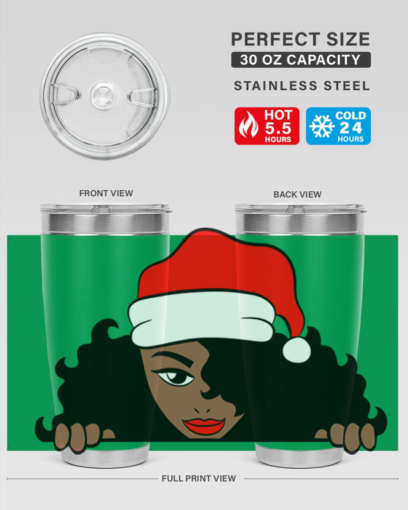 peekaboo santa girl 22#- women-girls- Tumbler