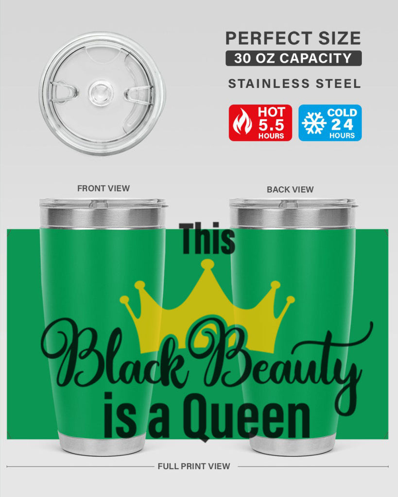 this black beauty is a queen Style 3#- women-girls- Tumbler