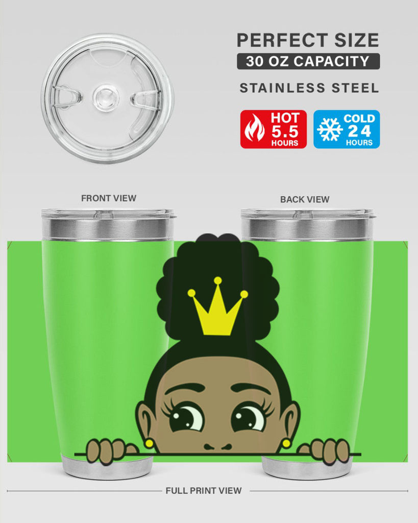 afro puff crown girl 2#- women-girls- Tumbler