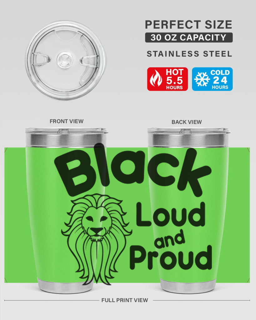 black loud and proud Style 57#- women-girls- Tumbler