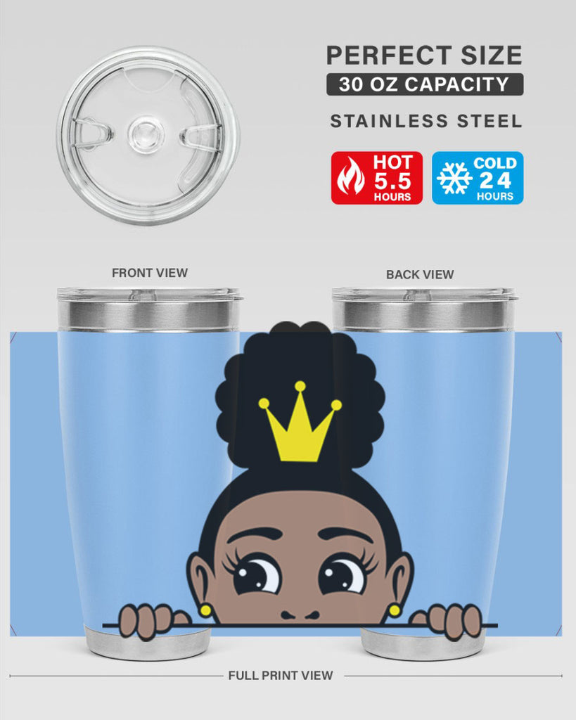 afro puff crown girl 2#- women-girls- Tumbler