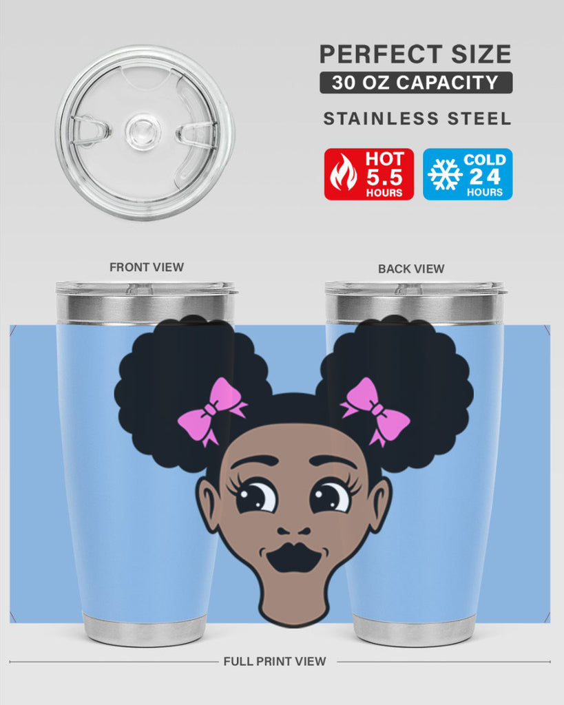 afro puffs girl 76#- women-girls- Tumbler