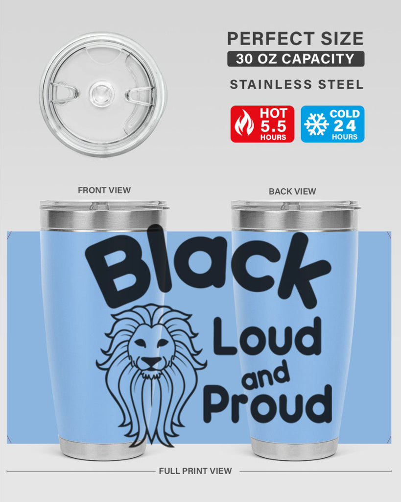 black loud and proud Style 57#- women-girls- Tumbler