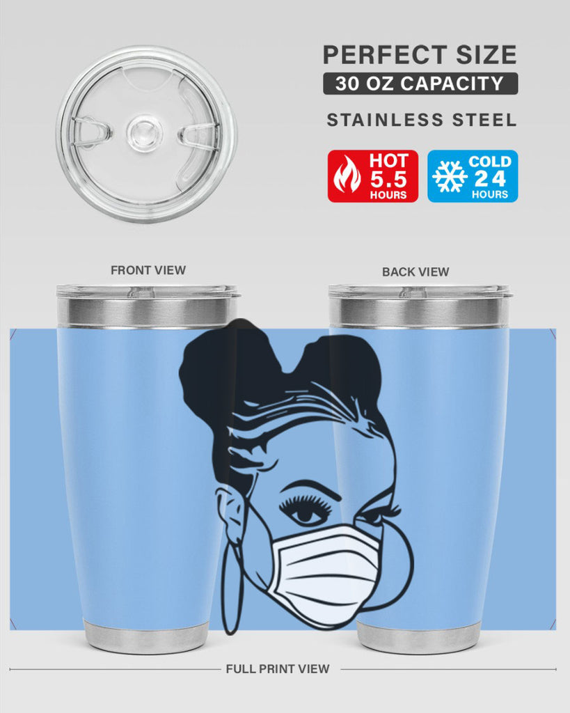 black nurse 6#- women-girls- Tumbler