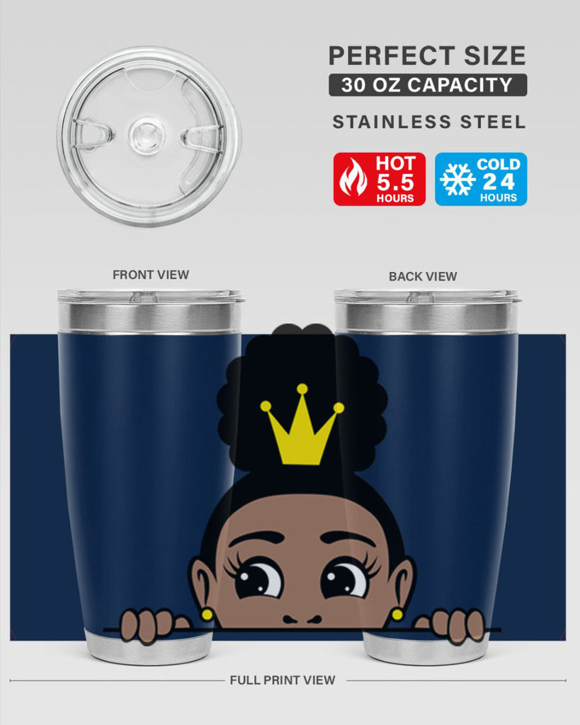 afro puff crown girl 1#- women-girls- Tumbler