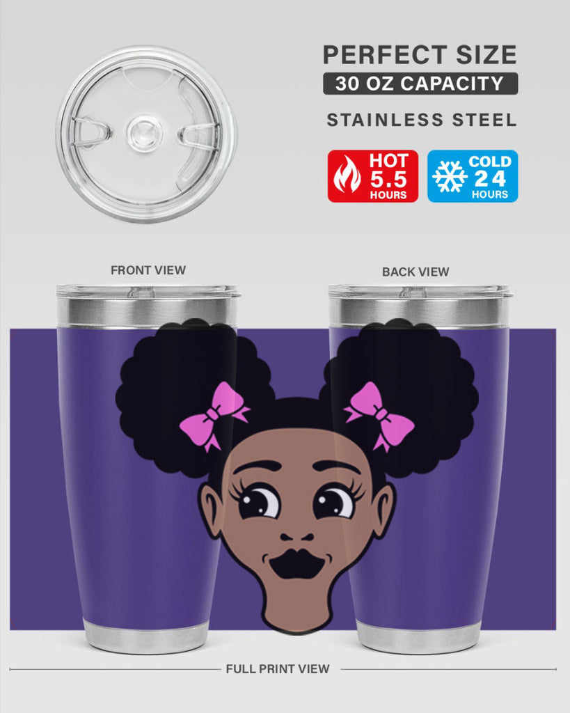 afro puffs girl 76#- women-girls- Tumbler