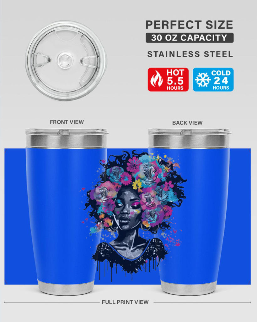 Sparkling Black Girl Design 17#- women-girls- Tumbler