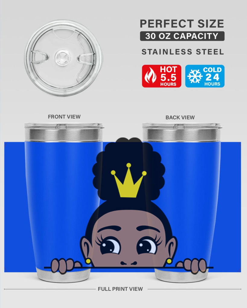 afro puff crown girl 1#- women-girls- Tumbler