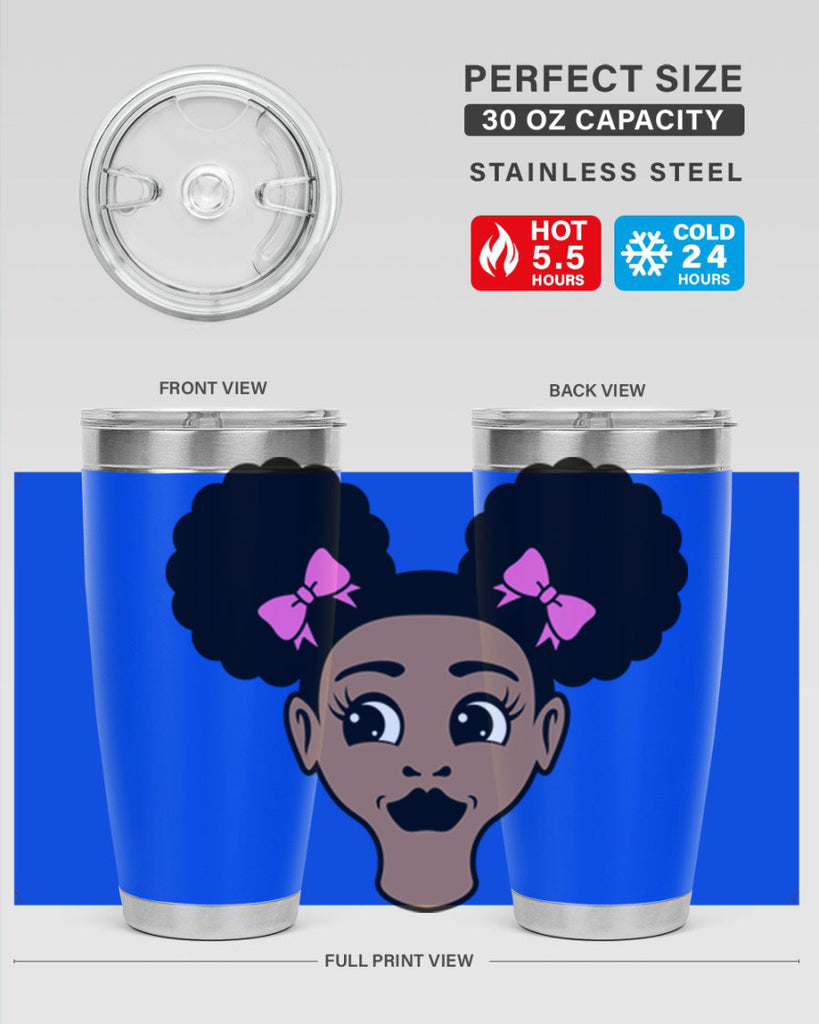 afro puffs girl 76#- women-girls- Tumbler