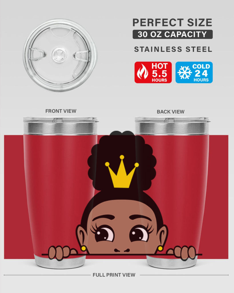afro puff crown girl 2#- women-girls- Tumbler
