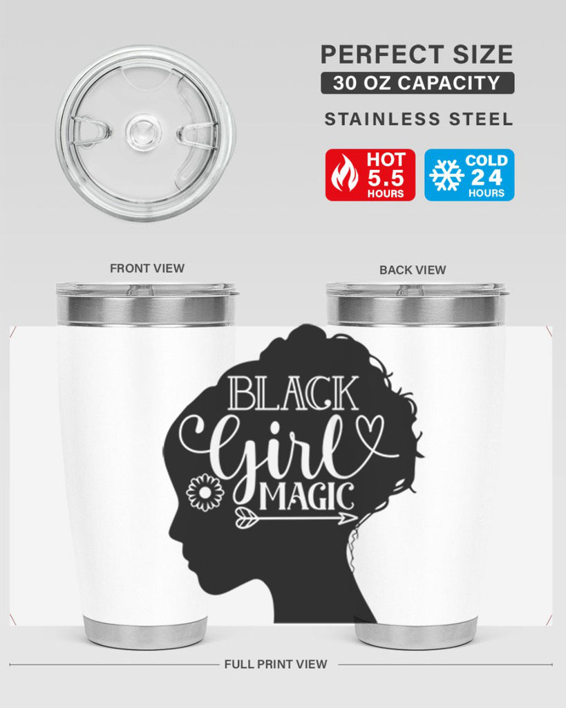 Black girl magic Style 59#- women-girls- Tumbler