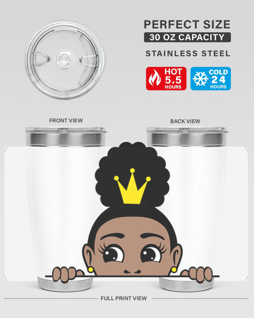 afro puff crown girl 2#- women-girls- Tumbler