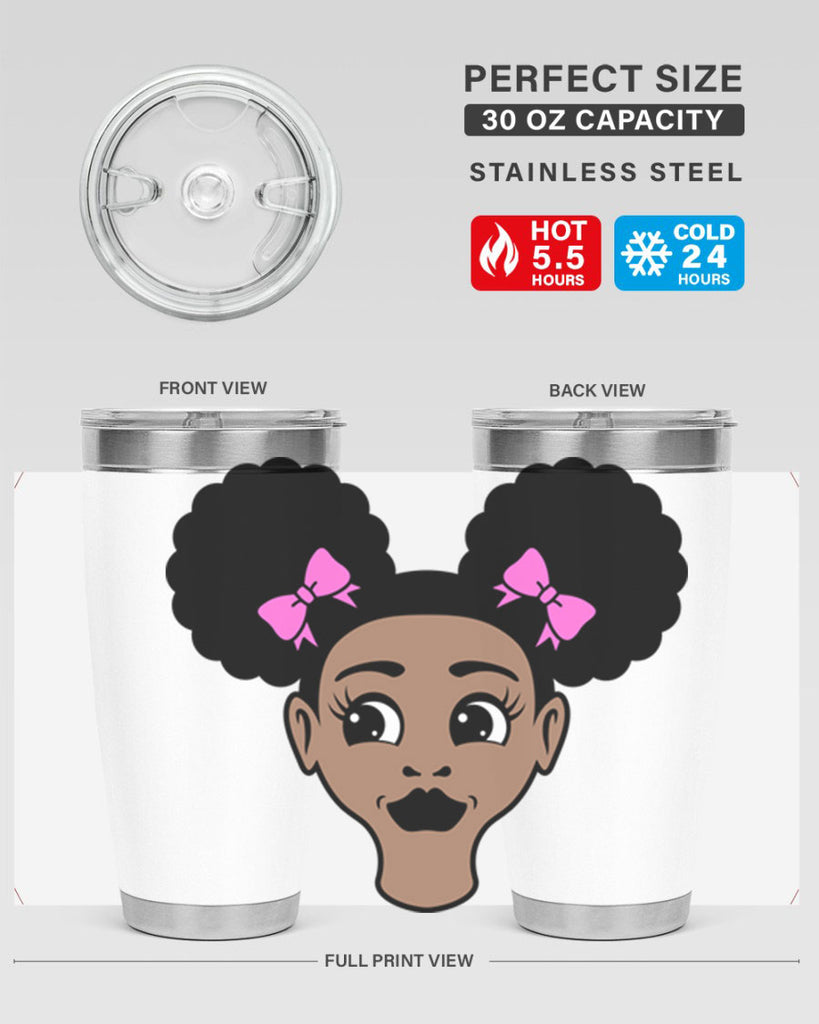 afro puffs girl 76#- women-girls- Tumbler