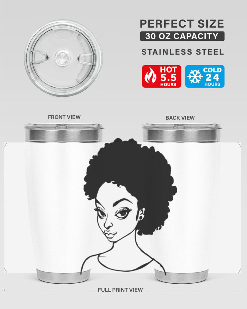 afro woman girl lady 68#- women-girls- Tumbler