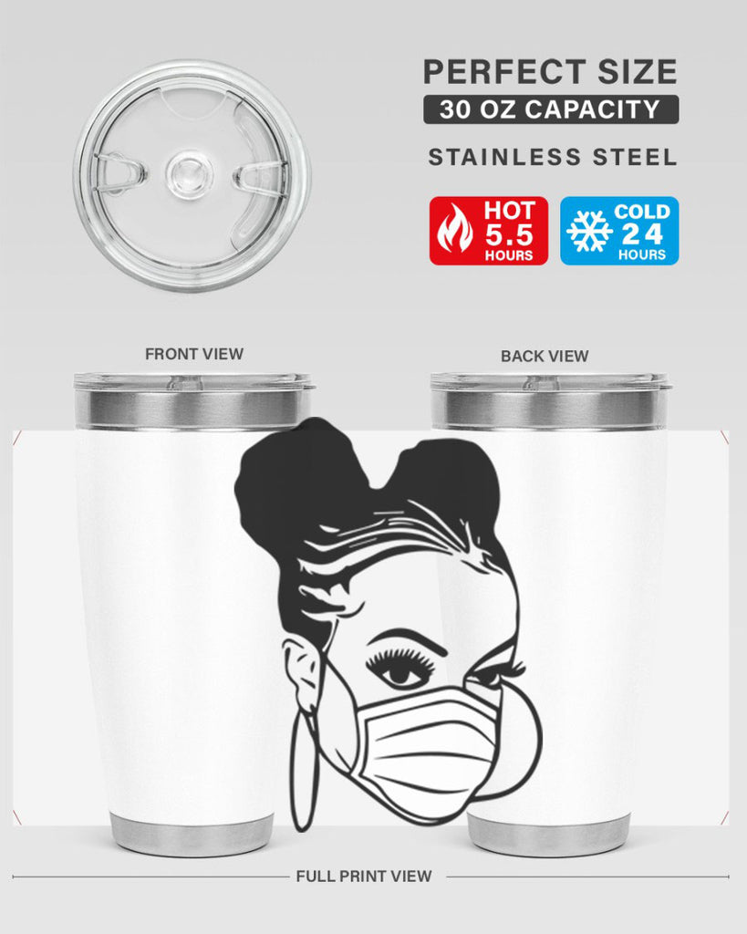 black nurse 6#- women-girls- Tumbler