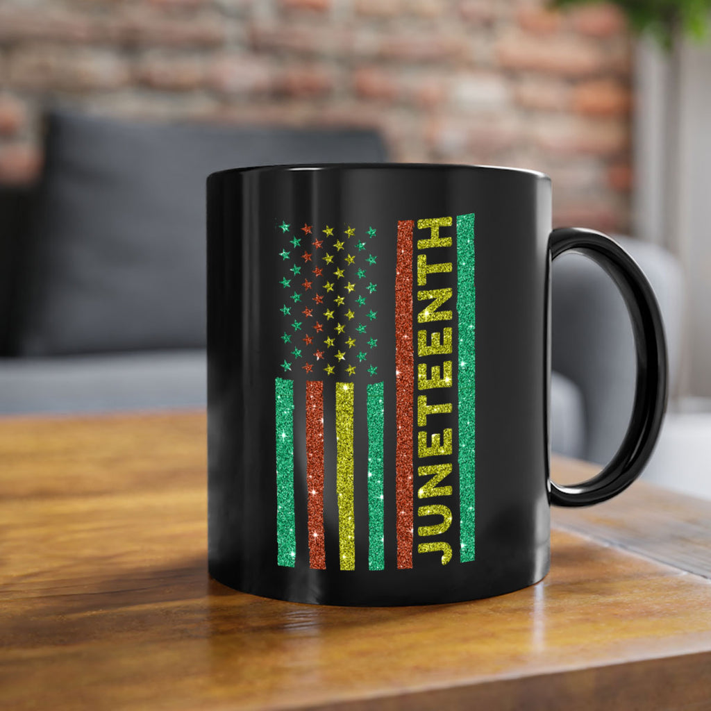 Juneteenth Freedom Day Afro Usa Flag Png 23#- juneteenth-Mug / Coffee Cup