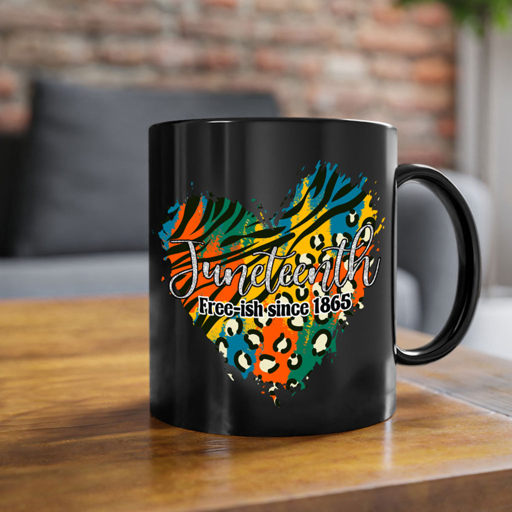 Juneteenth Freeish Since 1865 Heart Png 38#- juneteenth-Mug / Coffee Cup