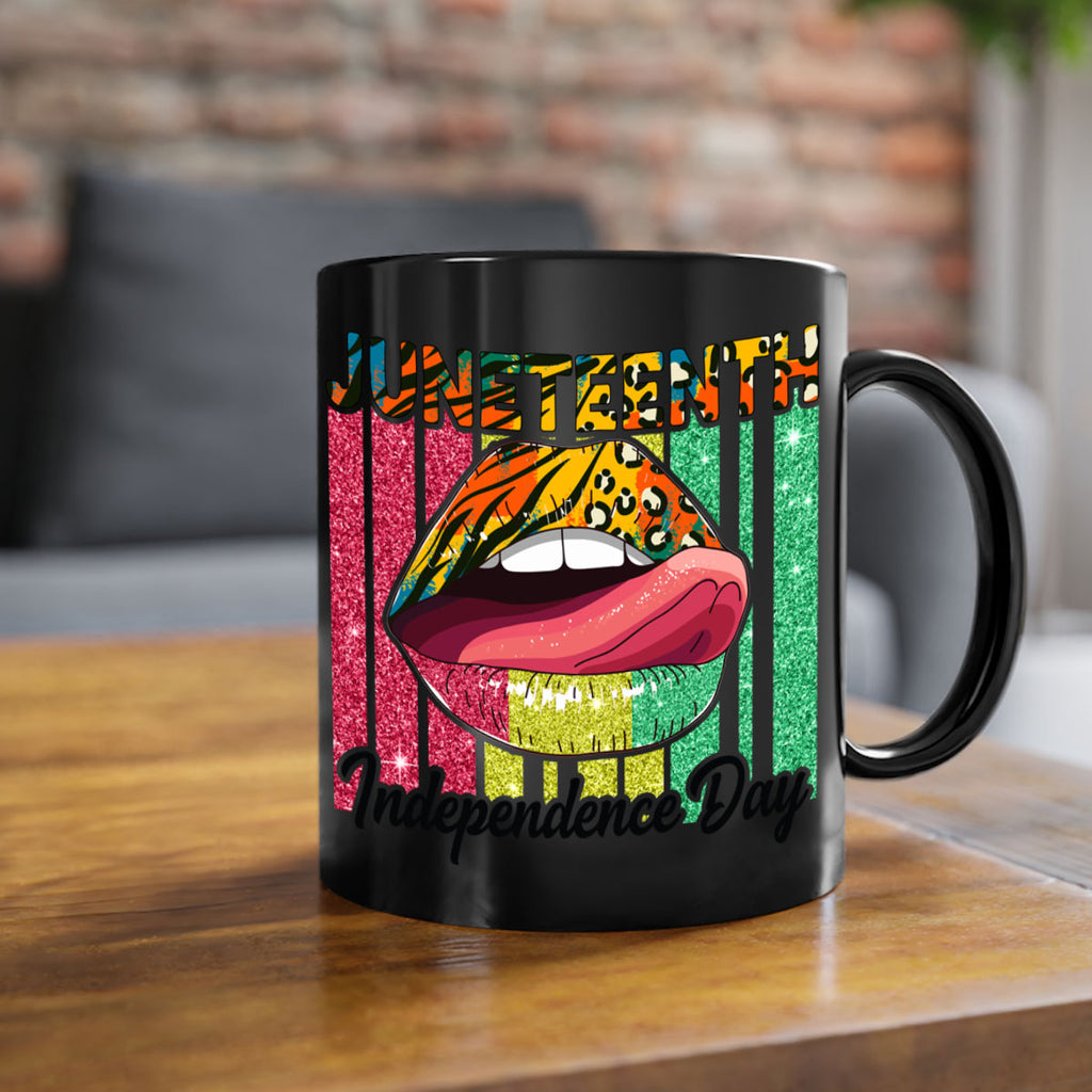 Juneteenth Independence Day Sexy Lip Png 11#- juneteenth-Mug / Coffee Cup